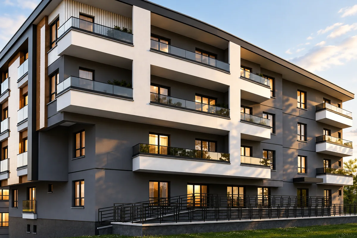 Paşa Residence balkon ve cephe ayrıntıları